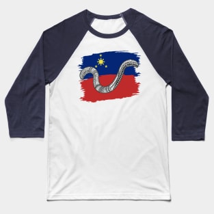 Philippine Flag Tribal line Art / Baybayin word YA Baseball T-Shirt